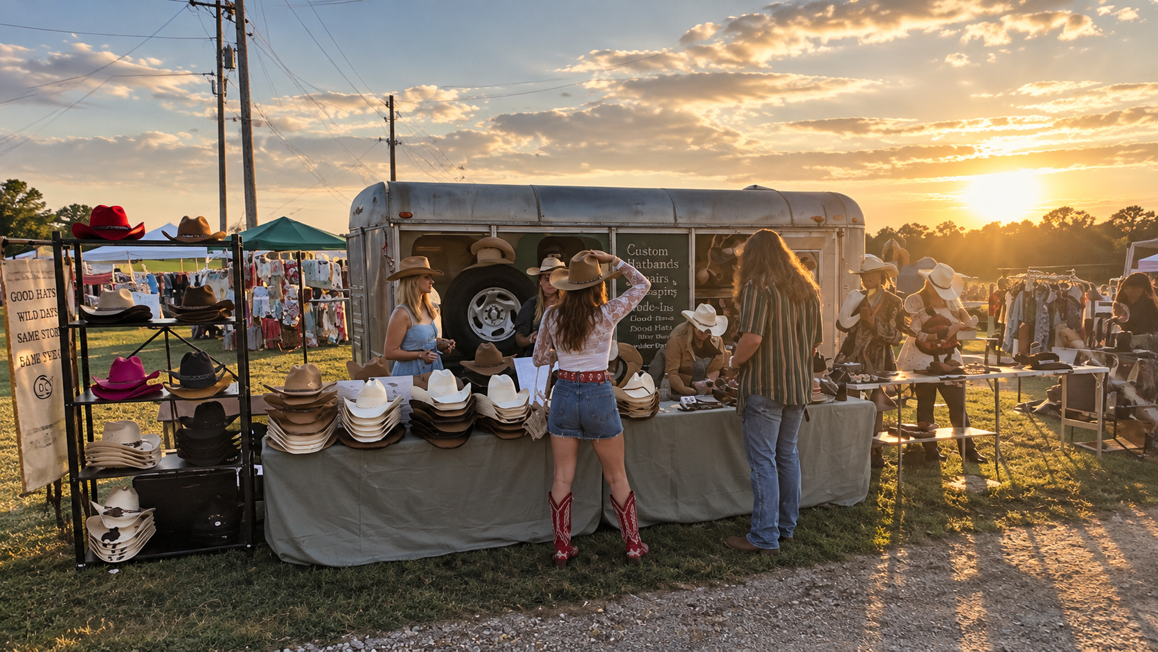 Mobile custom hat bar trailer in Nashville